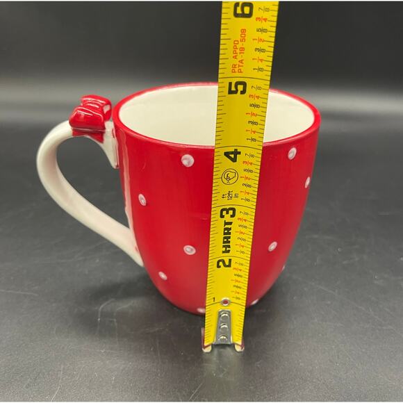 3D Global Design Kate Williams Christmas Mug with Tree Red & White Polka Dots - Picture 6 of 8